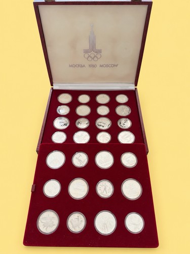 28x moskau 1980 silber 900 - 28x,